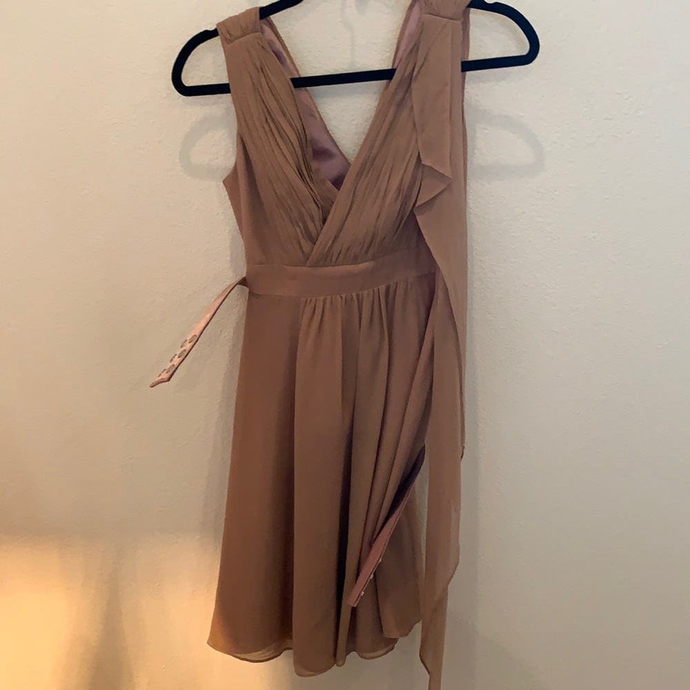 Dusty Rose Ann Taylor Silk Dress